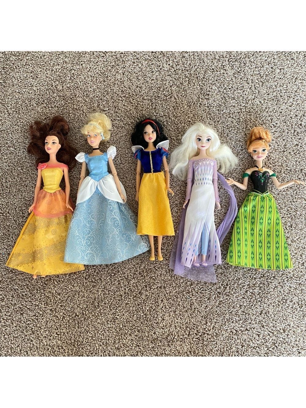Lot of 5 Disney Princess Dolls